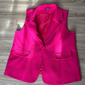 SHEIN Fuchsia Sleeveless Vest *runs small*